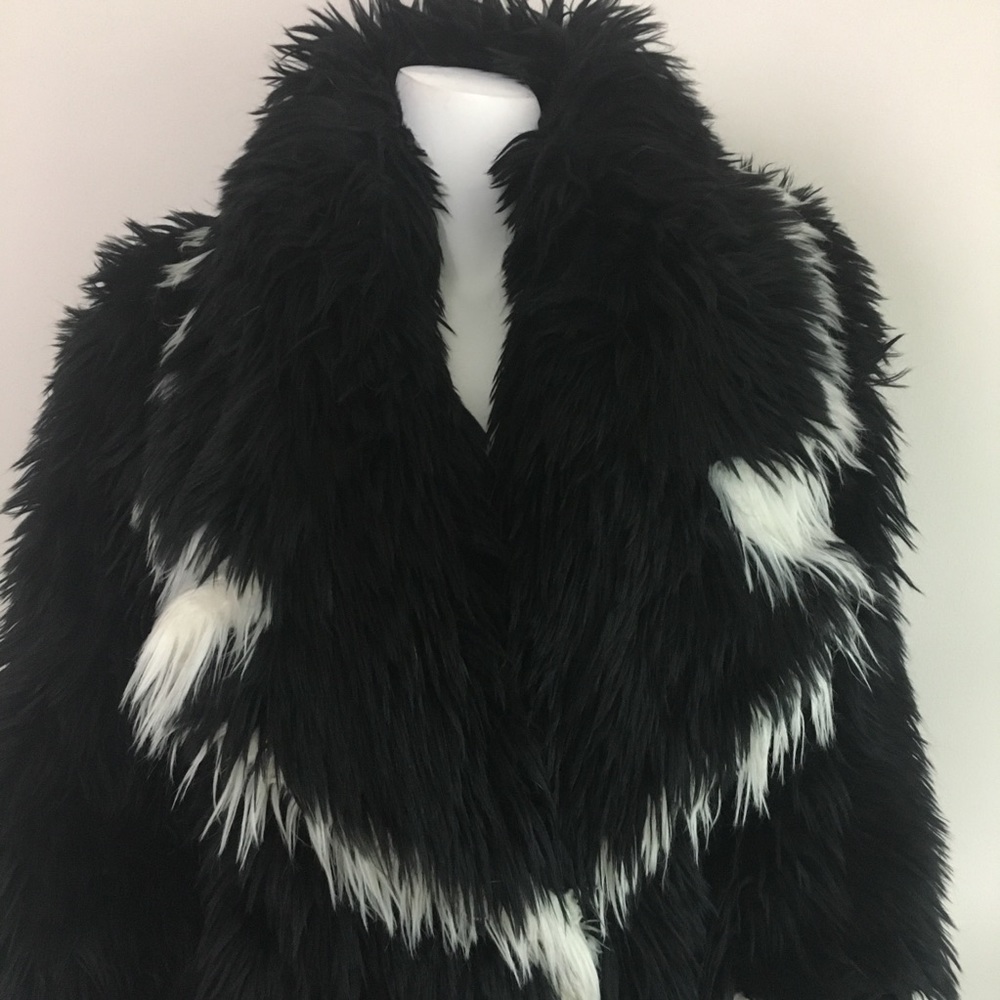 Vintage 90’s Apparence Faux Fur Coat M - Picture 2 of 8